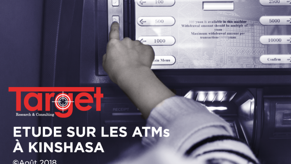 According to a Target study, Kinshasa has 201 ATMs in 15/24 communes.